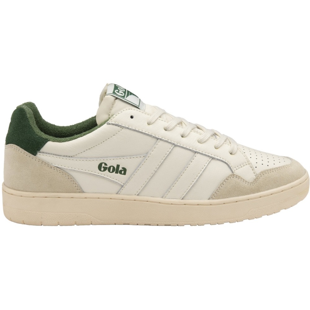 Gola Eagle White and Green Casual Sneakers